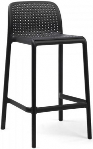 Комплект пластиковых полубарных стульев Nardi Lido Mini Set 2 стеклопластик антрацит Фото 4