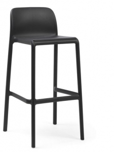 Комплект пластиковых барных стульев Nardi Faro Set 4 стеклопластик антрацит Фото 4