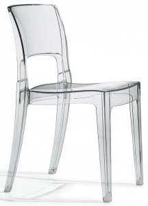 Комплект прозрачных стульев Scab Design Isy Antishock Set 4 поликарбонат прозрачный Фото 3