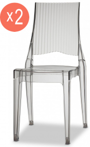 Комплект прозрачных стульев Scab Design Glenda Set 2 поликарбонат прозрачный Фото 1