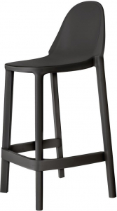 Комплект пластиковых барных стульев Scab Design Piu Set 4 стеклопластик антрацит Фото 3