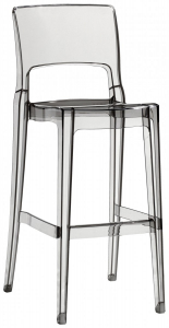 Комплект барных прозрачных стульев Scab Design Isy Antishock Set 4 поликарбонат прозрачный Фото 3