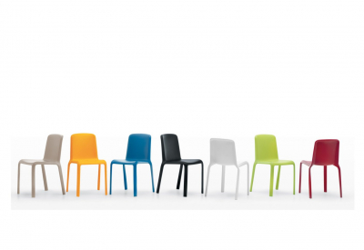 Комплект пластиковых стульев PEDRALI Snow Set 4 стеклопластик синий Фото 8