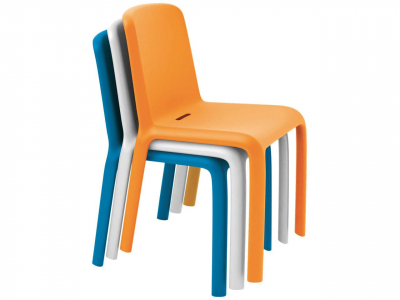 Комплект пластиковых стульев PEDRALI Snow Set 4 стеклопластик синий Фото 7