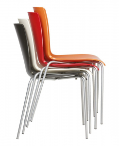 Комплект пластиковых стульев Siesta Contract Mio Set 4 сталь, полипропилен белый Фото 8