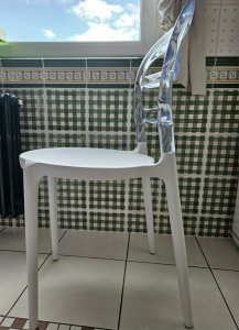 Комплект пластиковых стульев Siesta Contract Miss Bibi Set 4 стеклопластик, поликарбонат белый, прозрачный Фото 19