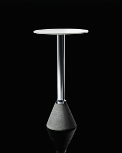 Стол ламинированный барный Magis One Bistrot бетон, алюминий, компакт-ламинат HPL серый, алюминиевый, белый Фото 4