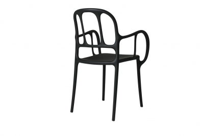 Кресло пластиковое Magis Mila полипропилен, стекловолокно черный Фото 5