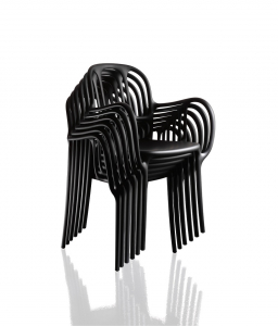 Кресло пластиковое Magis Mila полипропилен, стекловолокно черный Фото 7