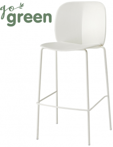 Стул пластиковый полубарный Scab Design Mentha Go Green сталь, технополимер лен Фото 1
