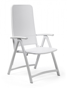 Комплект пластиковой мебели Nardi Clip 80 Darsena стеклопластик белый Фото 4