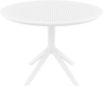 Комплект пластиковой мебели Siesta Contract Sky Ø105 Air XL сталь, стеклопластик белый Фото 8