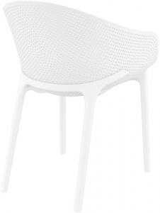 Комплект пластиковой мебели Siesta Contract Sky сталь, стеклопластик белый Фото 8