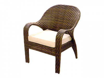 Кресло плетеное GARDA искусственный ротанг коричневый Фото 1