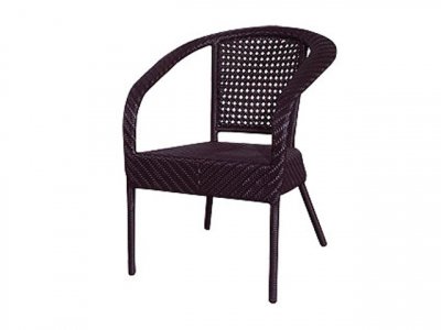 Кресло плетеное GARDA искусственный ротанг коричневый Фото 4