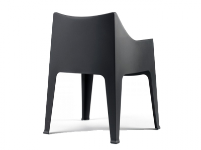 Кресло пластиковое Scab Design Coccolona технополимер антрацит Фото 3