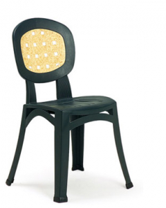 Пластиковый стул Nardi Certosa зеленый, бежевый Фото 1