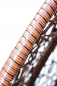 Кресло плетеное подвесное KVIMOL сталь, искусственный ротанг темно-коричневый Фото 8