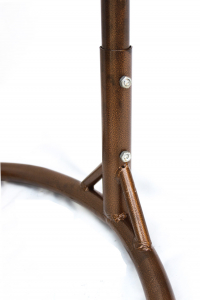Кресло плетеное подвесное KVIMOL сталь, искусственный ротанг темно-коричневый Фото 11