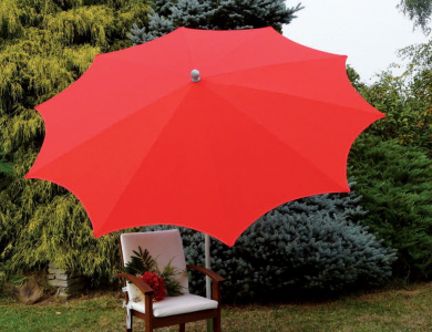 Зонт для кафе Maffei Estrella сталь, полиэстер красный Фото 5