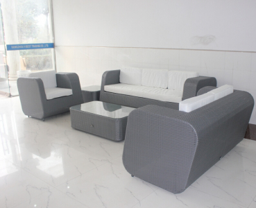 Комплект плетеной мебели KVIMOL Комплекты мебели искусственный ротанг серый, светло-бежевый Фото 1