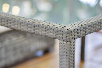 Комплект плетеной мебели 4SIS Бергамо алюминий, искусственный ротанг соломенный Фото 5
