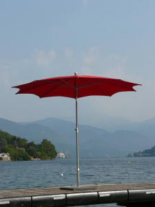 Зонт для кафе Maffei Estrella сталь, полиэстер красный Фото 4