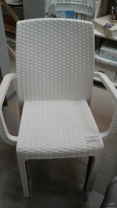 Кресло пластиковое BiRattan Indiana пластик белый Фото 6