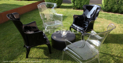 Кресло прозрачное PEDRALI Pasha поликарбонат прозрачный Фото 19