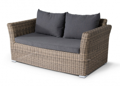 Комплект плетеной мебели 4SIS Капучино Сингл алюминий, искусственный ротанг, ткань соломенный Фото 9