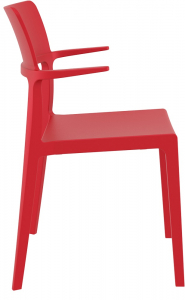 Кресло пластиковое Siesta Contract Plus стеклопластик красный Фото 6