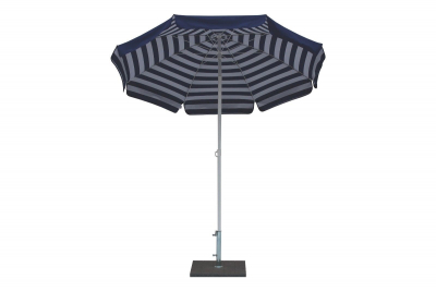 Зонт пляжный с поворотной рамой Maffei Venezia сталь, хлопок белый, синий Фото 2