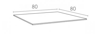 Столешница квадратная Siesta Contract Air Table компакт-ламинат HPL белый Фото 2