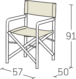 Кресло металлическое текстиленовое Crema Fedra алюминий, текстилен белый, коричневый Фото 2