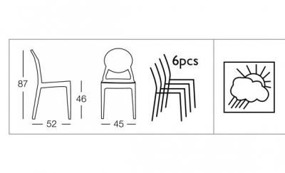 Комплект прозрачных стульев Scab Design Igloo Set 4 поликарбонат прозрачный Фото 9