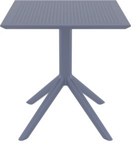 Стол пластиковый Siesta Contract Sky Table 70 сталь, пластик темно-серый Фото 6