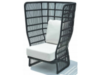 Лаунж-кресло плетеное с подушками Spa