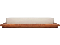 Лежак деревянный двухместный с матрасом Suar