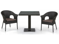 Комплект плетеной мебели T605SWT/Y79A-W53 Brown 2Pcs