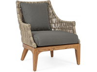 Кресло плетеное с подушками Keilani