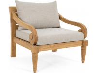 Кресло деревянное с подушками Karuba