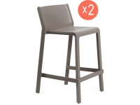 Комплект пластиковых полубарных стульев Trill Stool Mini Set 2