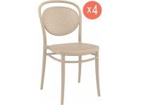 Комплект пластиковых стульев Marcel Set 4