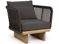 Кресло плетеное с подушками Xylia