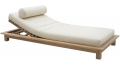Шезлонг-лежак деревянный с матрасом Saint Raphael
