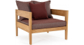Кресло деревянное с подушками Kobo