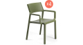 Комплект пластиковых кресел Trill Armchair Set 4