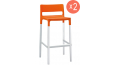 Комплект пластиковых барных стульев Divo Set 2