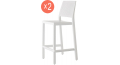 Комплект пластиковых полубарных стульев Emi Set 2