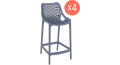 Комплект пластиковых полубарных стульев Air Bar 65 Set 4